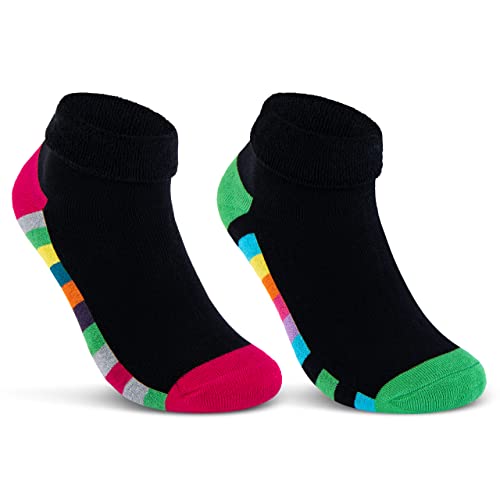 2 | 4 | 6 Paar Damen THERMO Socken Innenfrottee warme Wintersocken Umschlagsocken Bunte Ringel 12792 WP (2 Paar 35-38) von sockenkauf24