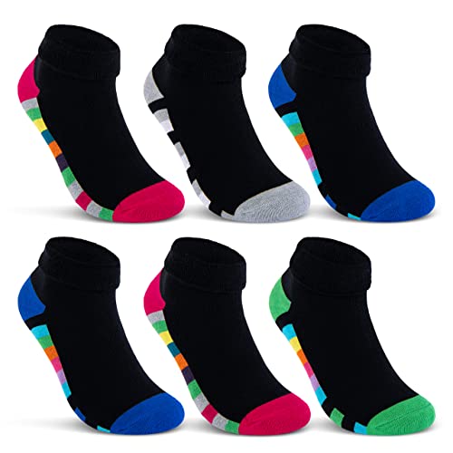 2 | 4 | 6 Paar Damen THERMO Socken Innenfrottee warme Wintersocken Umschlagsocken Bunte Ringel 12792 WP (6 Paar 35-38) von sockenkauf24