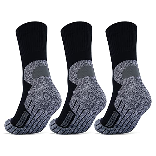 3 Paar Sportsocken Damen Herren Laufsocken Funktionssocken Wandersocken Stoßabfedernd 16101 WP (Grau 35-38) von sockenkauf24