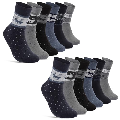 THERMO Socken Damen 35-38 Warme Dicke Wintersocken Damen Baumwolle Frottee 11827 (12 Paar 35-38) von sockenkauf24