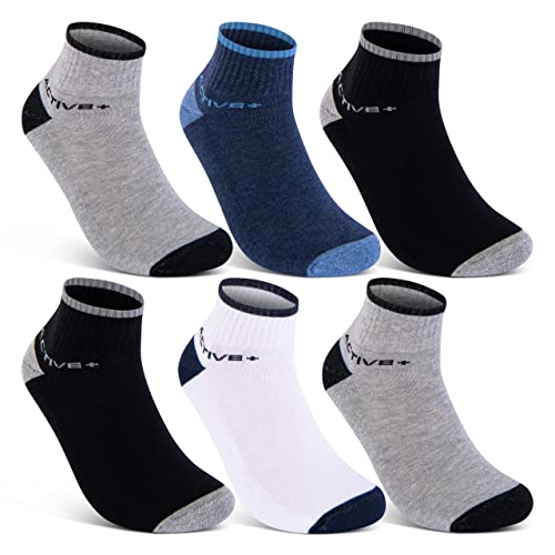 Sneaker Socken Damen Quarter Sportsocken Gepolstert Frotteesohle Atmungsaktiv Baumwolle 16210 WP (6 Paar 35-38) von sockenkauf24