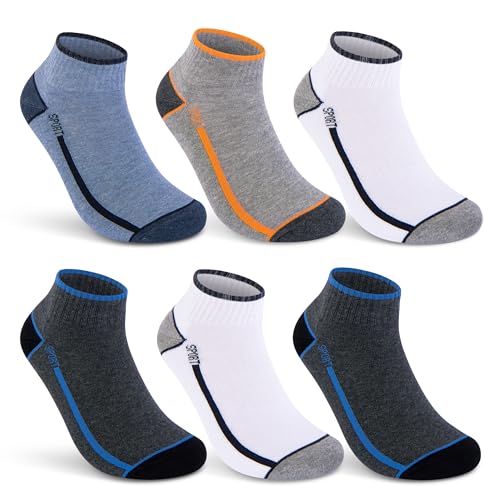 Sneaker Socken Damen Quarter Sportsocken Gepolstert Frotteesohle Atmungsaktiv Baumwolle 16215/18 WP (35-38 6 Paar) von sockenkauf24