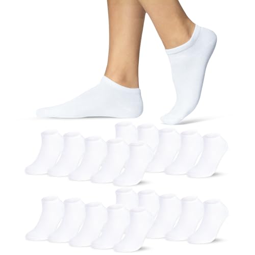 Sneaker Socken Herren Damen 39-42 Weiß 10 Paar Kurze Socken Atmungsaktive Baumwolle Sneaker Socken Herren Damen 39-42 Weiß 10 Paar Kurze Socken Atmungsaktive Baumwolle von sockenkauf24