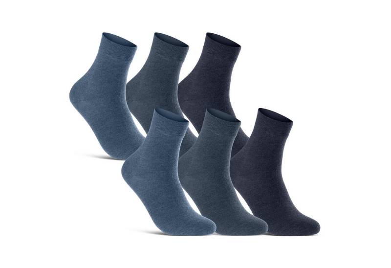 sockenkauf24 Kurzsocken 6 oder 12 Paar Damen&Herren kurze Socken ohne Naht und ohne Gummibund (6-Paar) Soft Bündchen ohne Gummi WP von sockenkauf24