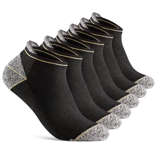 sockenkauf24 Sneaker Arbeitssocken Herren kurz WORK Sommer Arbeitssocken mit verstärkter Ferse & Fußspitze, gepolsterte Sohle, mit Fersenschutz 10209 (6 Paar 43-46) von sockenkauf24