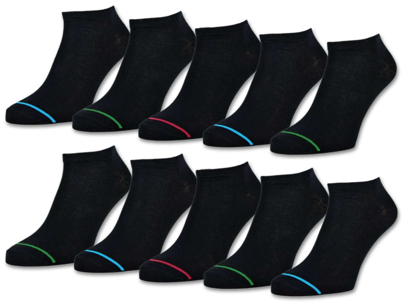 sockenkauf24 Sneakersocken 10 Paar Herren SPORT Socken Baumwolle (39-42) - 16771 WP von sockenkauf24