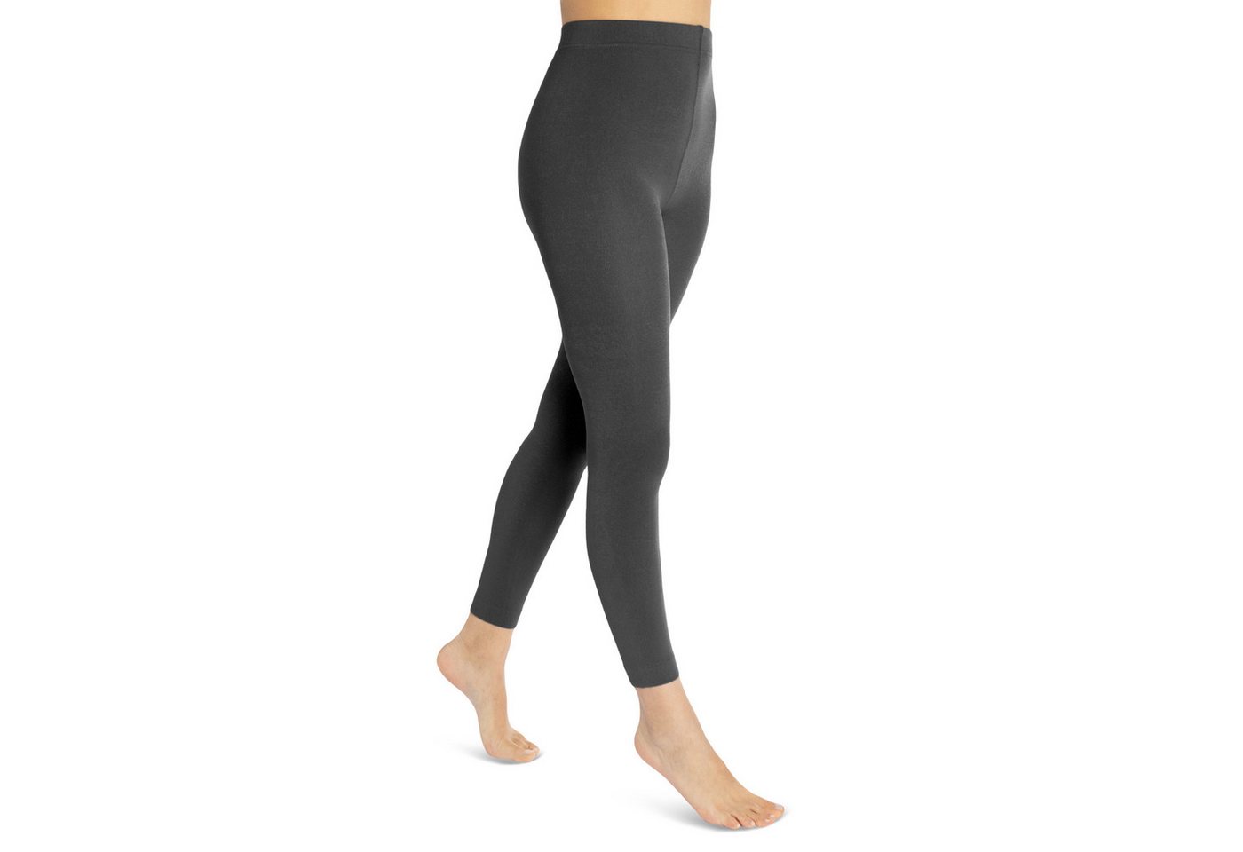 sockenkauf24 Thermoleggings Damen THERMO Leggings mit Innenfleece in vielen Farben (38-40, Anthrazit) extra warm Winter Leggings, WP von sockenkauf24