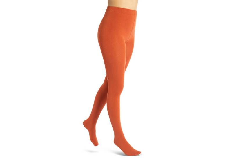 sockenkauf24 Thermostrumpfhose Damen Strumpfhose mit Innenfleece in 10 Farben (38-40 Kupfer) extra warm Winter Strumpfhose WP von sockenkauf24