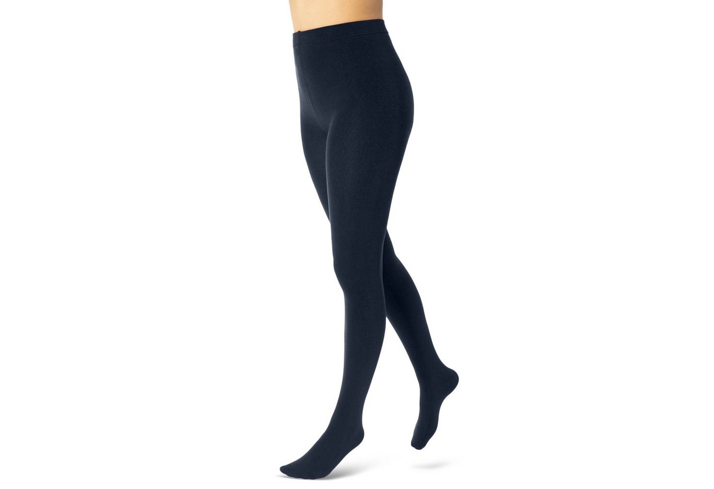 sockenkauf24 Thermostrumpfhose Damen Strumpfhose mit Innenfleece in 10 Farben (Navy 38-40) extra warm Winter Strumpfhose WP von sockenkauf24