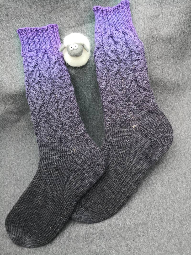 Socken Handgestrickt Gr. 41/42 4-Fach Sockenwolle von sockeria