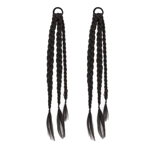 1 Paar Pferdeschwanz-Verlängerungen mit Haarband, für Tanzen, Skaten, Party, Alltag 1 Paar Pferdeschwanz-Verlängerungen mit Haarband, für Tanzen, Skaten, Party, Alltag von sodeber