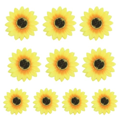 10 x starke Sonnenblumen-Haarspangen für Maskeraden Mädchen Anstecknadeln Damen-Accessoires 10 x starke Sonnenblumen-Haarspangen für Maskeraden Mädchen Anstecknadeln Damen-Accessoires von sodeber