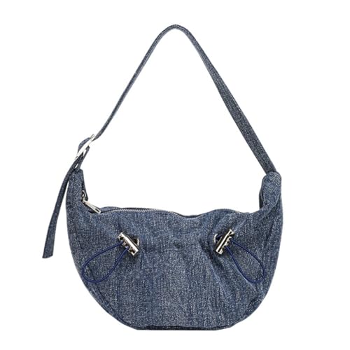 2023 Handtaschen, Tragetasche, Schultertaschen, gerüschtes Design, Unterarm, vielseitig einsetzbar, für Damen, Deep Blue Db, Medium 2023 Handtaschen, Tragetasche, Schultertaschen, gerüschtes Design, Unterarm, vielseitig einsetzbar, für Damen, Deep Blue Db, Medium von sodeber