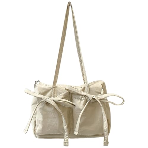 Achseltasche für Damen, koreanischer Stil, Schultertasche, große Kapazität, Handtasche, Schleifen, Unterarm, Einkaufen, Dating für, Beige Bg, Medium Achseltasche für Damen, koreanischer Stil, Schultertasche, große Kapazität, Handtasche, Schleifen, Unterarm, Einkaufen, Dating für, Beige Bg, Medium von sodeber
