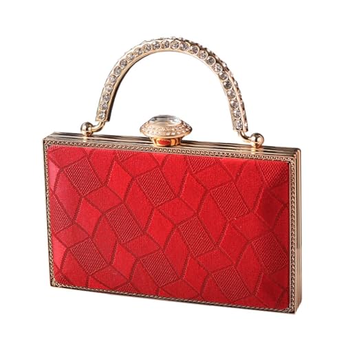 Anspruchsvolle Abendtasche für Damen, Strasssteine, Umhängetasche, Umhängetasche, geeignet für Ihre, Rot R, Medium Anspruchsvolle Abendtasche für Damen, Strasssteine, Umhängetasche, Umhängetasche, geeignet für Ihre, Rot R, Medium von sodeber