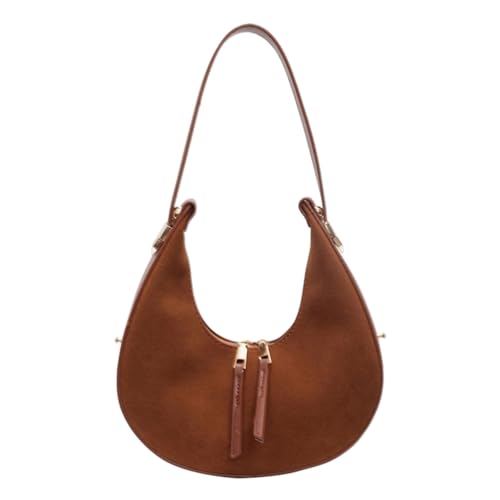 Anspruchsvolle Umhängetasche mit Reißverschluss-Detail Damen Leder Unterarm Retro Handtasche für mehrere, Brown Bn, Medium Anspruchsvolle Umhängetasche mit Reißverschluss-Detail Damen Leder Unterarm Retro Handtasche für mehrere, Brown Bn, Medium von sodeber
