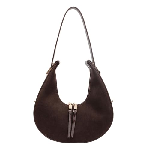 Anspruchsvolle Umhängetasche mit Reißverschluss-Detail Damen Leder Unterarm Retro Handtasche für mehrere, Coffee Cf, Medium Anspruchsvolle Umhängetasche mit Reißverschluss-Detail Damen Leder Unterarm Retro Handtasche für mehrere, Coffee Cf, Medium von sodeber