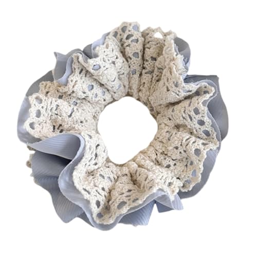 Auffällige, doppellagige Haargummis für Damen, groß, elastisch, Pferdeschwanz-Halter, für den täglichen Gebrauch von sodeber