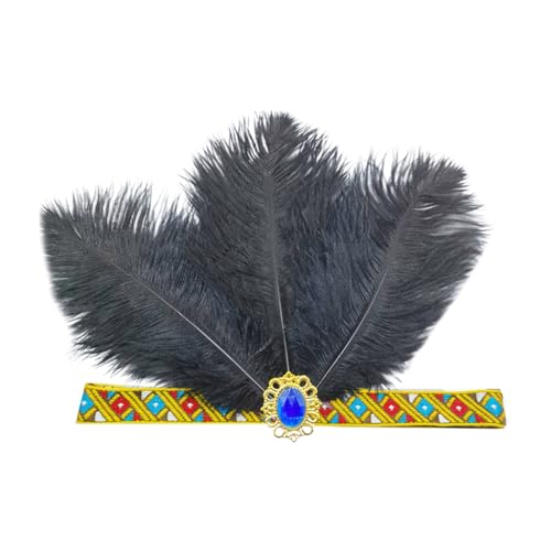 Auffällige gefiederte Stirnbänder für Mädchen, Maskerade, Haarschmuck, Flapper Auffällige gefiederte Stirnbänder für Mädchen, Maskerade, Haarschmuck, Flapper von sodeber