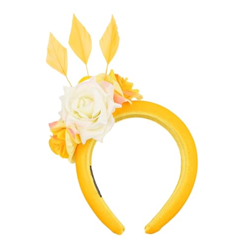 Breiter Haarreif für Damen, mit Blumen-Haarbändern, Haar-Accessoires, Mädchen, Teenager und Damen von sodeber