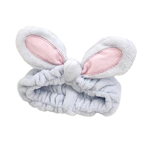 Bunnys Haarband zum Waschen des Gesichts, Make-up mit Ohren, Yoga, breite Hautpflege von sodeber