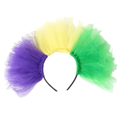 Buntes Tüll-Stirnband, Kostüm-Haarschmuck, modisches Haarteil für Motto-Partys und Festivals Buntes Tüll-Stirnband, Kostüm-Haarschmuck, modisches Haarteil für Motto-Partys und Festivals von sodeber