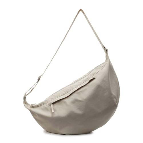Crescents Umhängetasche, Umhängetasche, Geldbörse, für Damen und Herren, trendig, lässig, knödelförmig, Halbmondform, Beige Bg, Medium Crescents Umhängetasche, Umhängetasche, Geldbörse, für Damen und Herren, trendig, lässig, knödelförmig, Halbmondform, Beige Bg, Medium von sodeber