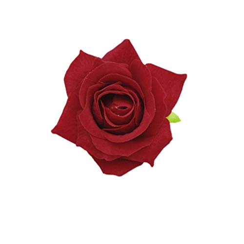 Damen-Haarspange mit Rosen-Motiv, künstliche Blume, Ansteckbrosche Damen-Haarspange mit Rosen-Motiv, künstliche Blume, Ansteckbrosche von sodeber