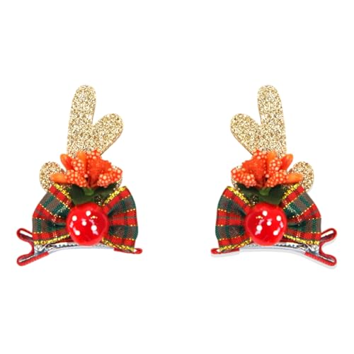 Damen-Haarspangen, Weihnachtsschmuck, 2 Stück von sodeber