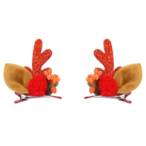 Damen-Haarspangen, Weihnachtsschmuck, 2 Stück von sodeber