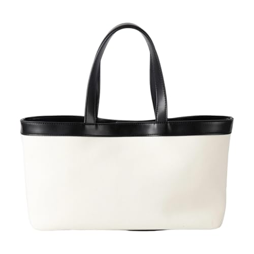 Damen Handtasche mit Tragegriff oben, koreanischer Stil, Pendeln, großes Fassungsvermögen, alltäglich, einfache Handtaschen, All-Matching, Beige Bg, Medium Damen Handtasche mit Tragegriff oben, koreanischer Stil, Pendeln, großes Fassungsvermögen, alltäglich, einfache Handtaschen, All-Matching, Beige Bg, Medium von sodeber