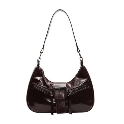 Damen Retro PU Leder Umhängetasche Reißverschluss Unterarm für modische Frauen Crossbody Geldbörse Handtasche, Coffee Cf, Medium Damen Retro PU Leder Umhängetasche Reißverschluss Unterarm für modische Frauen Crossbody Geldbörse Handtasche, Coffee Cf, Medium von sodeber