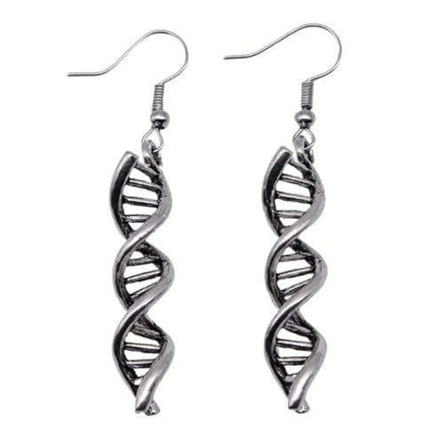 Einzigartige DNA-Spiralen-Ohrringe, künstlerischer Akzent, ideal zum Verschenken an Freunde oder Freunde Einzigartige DNA-Spiralen-Ohrringe, künstlerischer Akzent, ideal zum Verschenken an Freunde oder Freunde von sodeber