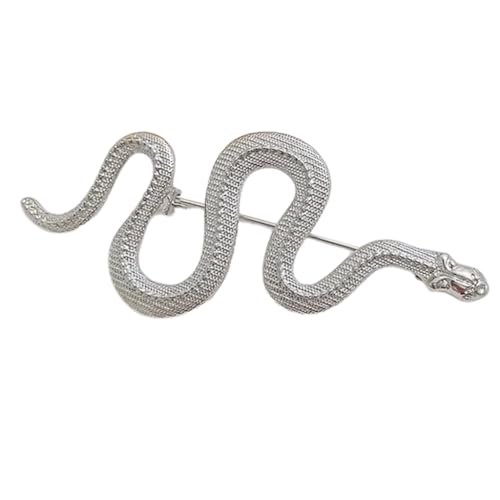 Einzigartige Schlangen-Brosche, galvanisiert, Metall, für verschiedene Outfits, formelle Veranstaltungen, chinesisches Neujahrsfest, M, Metall von sodeber