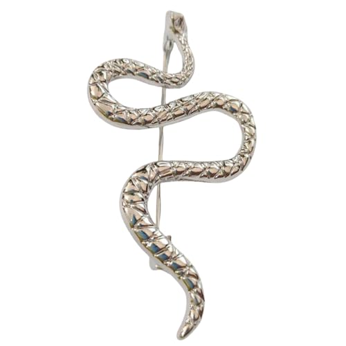 Einzigartige Schlangen-Brosche aus Legierung, Statement-Broschen, Brustnadel, Reversnadel, Dekoration für Frauen, verschiedene, M, Zink von sodeber