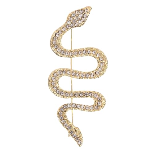 Einzigartige Schlangen-Brosche aus Legierung, Statement-Broschen, Brustnadel, Reversnadel, Dekoration für Frauen, verschiedene, M, Zink von sodeber