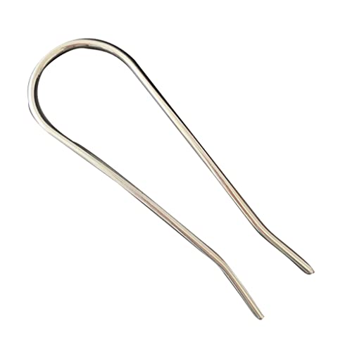 Elegante U-förmige Haarnadel aus Metall, französische Haarnadeln, Gabelstäbe, 2 Zinken, Zubehör für lange Frauen von sodeber