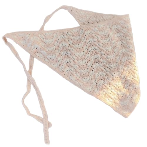Eleganter gestrickter Haarschal, weicher Stoff, Kopfbedeckung, trendiges Vintage-Blumenmuster, Dreieckstuch für Mädchen Eleganter gestrickter Haarschal, weicher Stoff, Kopfbedeckung, trendiges Vintage-Blumenmuster, Dreieckstuch für Mädchen von sodeber
