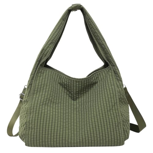 Ergonomische Damenhandtasche mit Waffeldruck und großer Kapazität Schultertasche für lässige Reisen täglich, Green Gn, Medium Ergonomische Damenhandtasche mit Waffeldruck und großer Kapazität Schultertasche für lässige Reisen täglich, Green Gn, Medium von sodeber