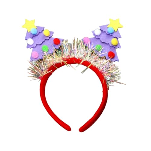Feiertags-Ornament mit bequemem Weihnachtsbaum-geformtem Stirnband, einfach zu tragen, Kopfschmuck für Familienfeiern von sodeber