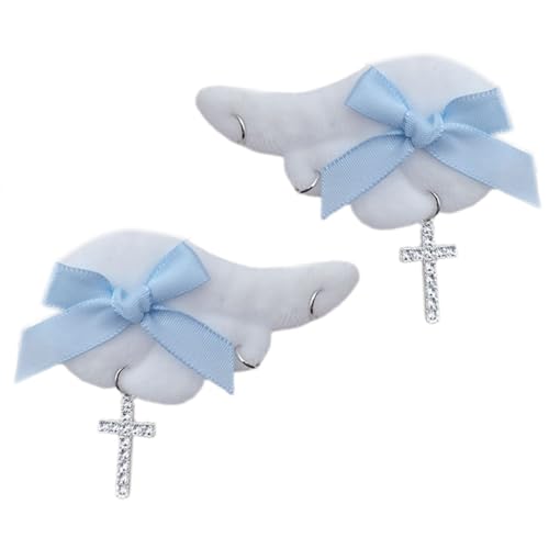 Flügel-Haarspangen, Weihnachts-Cartoon-Plüsch-Haarspangen, rutschfeste Klemmen, Haarnadel an der Seite von sodeber