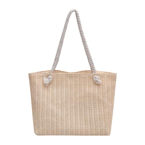 Friendly Damen Stroh Schultertasche Große Kapazität Handtasche Crossbody Geldbörse Casual für den täglichen Gebrauch, Abschnitt 2 B, Medium Friendly Damen Stroh Schultertasche Große Kapazität Handtasche Crossbody Geldbörse Casual für den täglichen Gebrauch, Abschnitt 2 B, Medium von sodeber