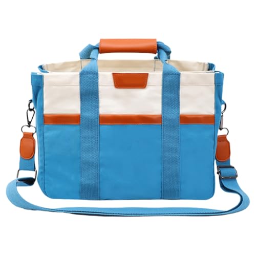 Funktionelle Umhängetasche aus Segeltuch mit reichlich Stauraum, modische Damen-Umhängetasche, Handtasche für Arbeit oder, Blau Bl, Medium Funktionelle Umhängetasche aus Segeltuch mit reichlich Stauraum, modische Damen-Umhängetasche, Handtasche für Arbeit oder, Blau Bl, Medium von sodeber