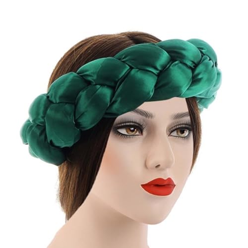 Geflochtene Stirnbänder Unisex Haarband Stilvolle Kopfbedeckung Polyester Damen Haarschmuck von sodeber