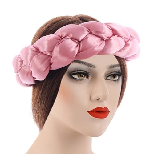 Geflochtene Stirnbänder Unisex Haarband Stilvolle Kopfbedeckung Polyester Damen Haarschmuck von sodeber