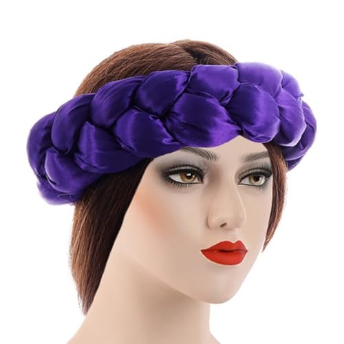 Geflochtene Stirnbänder Unisex Haarband Stilvolle Kopfbedeckung Polyester Damen Haarschmuck von sodeber