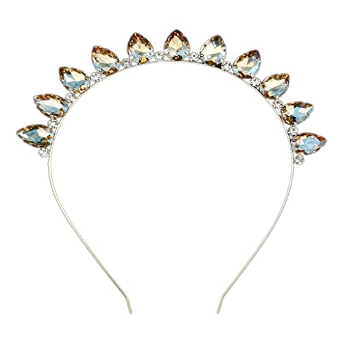 Glänzender Strass-Haarreif mit buntem Glas, Legierung, Haarreif mit Hochzeitsfeier, Frauen-Styling von sodeber