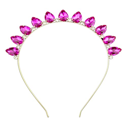 Glänzender Strass-Haarreif mit buntem Glas, Legierung, Haarreif mit Hochzeitsfeier, Frauen-Styling Glänzender Strass-Haarreif mit buntem Glas, Legierung, Haarreif mit Hochzeitsfeier, Frauen-Styling von sodeber