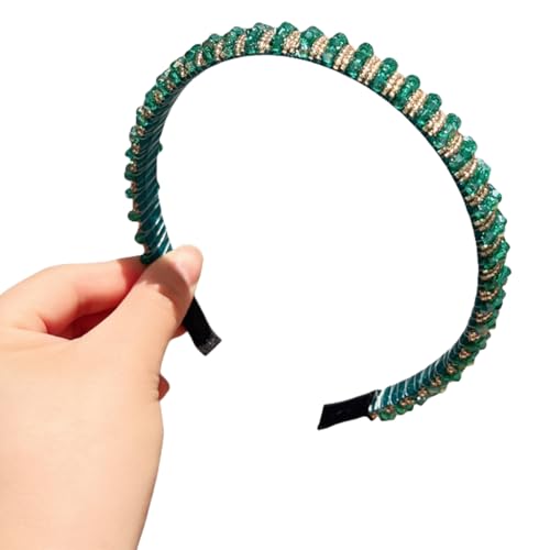 Glänzendes Kristall-Stirnband, französischer Stil, elegantes Haarband, Haarstyling-Zubehör für Damen, ästhetischer Haarreif von sodeber