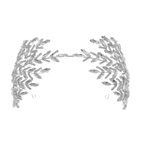 Glänzendes Strass-Blumen-Stirnband für Braut, luxuriöses Kristall-Haarband, Abendkleid, Hochzeit von sodeber